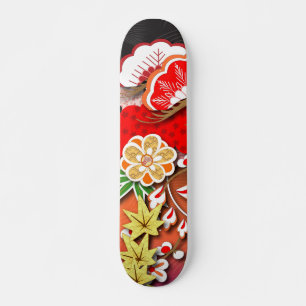 Eleganter japanischer Herbst Kimono Skateboard