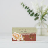 Eleganter japanischer Kimono Haare Stylist Visitenkarte (Stehend Vorderseite)