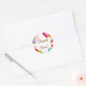 Eleganter japanischer Stil Vielen Dank Runder Aufkleber (Umschlag)