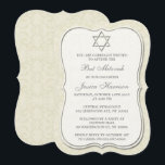 Eleganter jüdischer Star von David Bat Mitzvah Einladung<br><div class="desc">Diese Einladungen können für jedes jüdische Heiligtum wie Bar Mitzvah, Bat Mitzvah, Bestätigung, Hochzeit, etc. angepasst werden. Fügen Sie Ihre benutzerdefinierte Formulierung mit dem Abschnitt "Diese Designvorlage bearbeiten" hinzu oder klicken Sie auf die blaue Schaltfläche "Anpassen", um den Schriftart und die Farbe zu ändern, oder um ein Foto oder eine...</div>