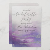 Eleganter Junggeselinnen-Abschied Einladung (Vorne/Hinten)