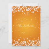 Eleganter Junggeselinnen-Abschied Winter Sparkle O Einladung (Rückseite)