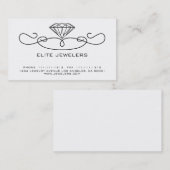 ELEGANTER JUWELIER-DIAMANT VISITENKARTE (Vorne/Hinten)