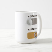 Eleganter Kaffee auf Kaffee aus Mug Kaffeetasse (VorderseiteRechts)