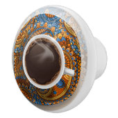 Eleganter Kaffee-Cup-Druckknopf - SRF Keramikknauf (Rechts)