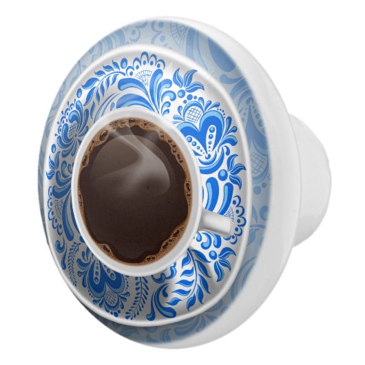 Eleganter Kaffee-Cup-Druckknopf - SRF Keramikknauf (Rechts)