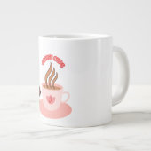 Eleganter Kaffee-Cup mit Schokolade & Biscuits Jumbo-Tasse (Vorderseite Rechts)