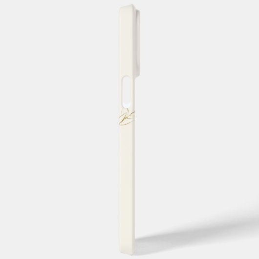 Eleganter Kaiser Pinguin Botanischer Gold-Glitzer Case-Mate iPhone Hülle (Rückseite / Rechts)