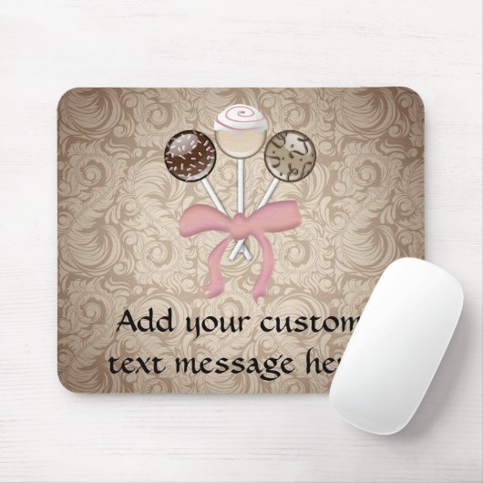 Eleganter Kakao-Damast-Kuchen-Pop Mousepad (Mit Mouse)