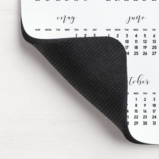 Eleganter Kalender 2023 Mousepad (Ecke)