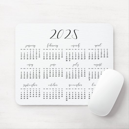 Eleganter Kalender 2023 Mousepad (Mit Mouse)