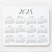 Eleganter Kalender 2023 Mousepad (Vorne)