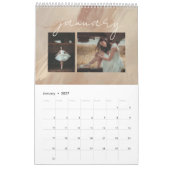 Eleganter Kalender für Abstraktes benutzerdefinier (Jan 2027)