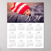 Eleganter Kalender für benutzerdefinierte Fotos 20 Poster (Vorne)