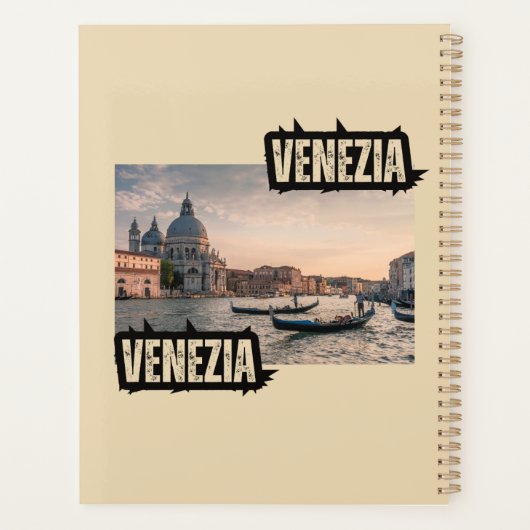 Eleganter Kalender mit Foto von Venedig - Planifie Planer (Rückseite)