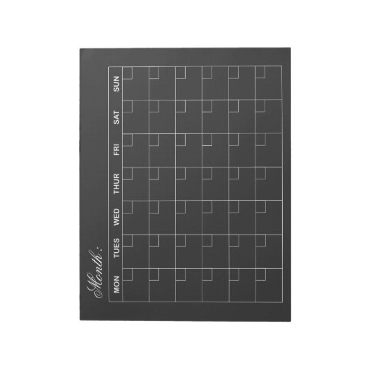 Eleganter Kalender-Planer Notizblock (Rotiert)