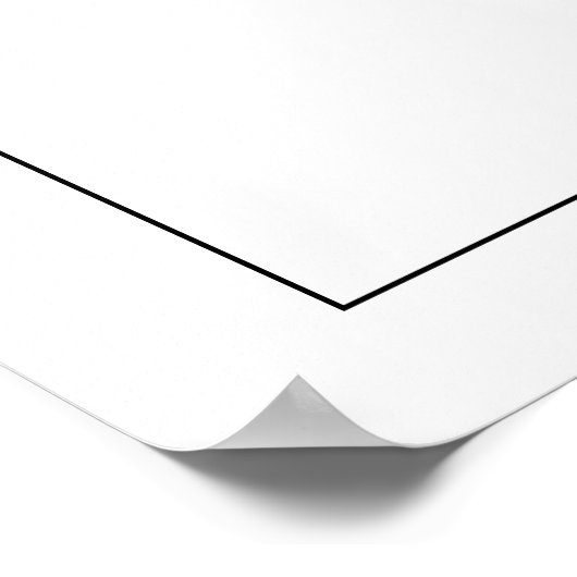 Eleganter kalligraphischer Schick-Skript Hochzeits Poster (Ecke)