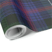 Eleganter Karierter Clan Sutherland Rustikaler Tar Geschenkpapier (Rolleneckpunkt)