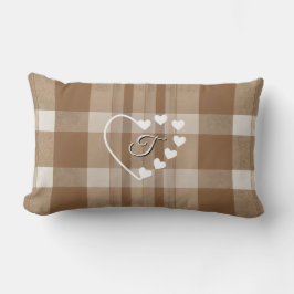 Eleganter Karierter Herbst-Erntedank Lendenkissen