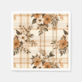 Eleganter Karierter Herbst Serviette (Vorderseite)
