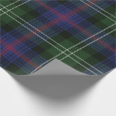 Eleganter Karierter Rustikaler Clan Sutherland Tar Geschenkpapier (Ecke)