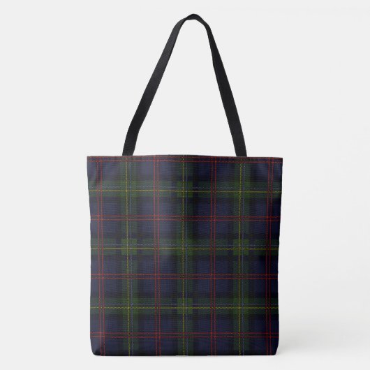 Eleganter Karierter Rustikaler Tartan Tasche (Vorderseite)