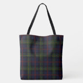 Eleganter Karierter Rustikaler Tartan Tasche (Rückseite)