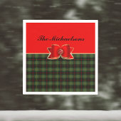 Eleganter Karierter und juwelengezierter Bow mit N Serviette