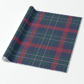 Eleganter Karierter Urlaub in Rotem Tartan Geschenkpapier (Ungerollt)