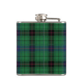 Eleganter Karo-Davidson-Tartan nach Maß Flachmann (Rückseite)