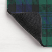 Eleganter Karo-Klassiker Rustikal Grün Tartan Mousepad (Ecke)