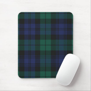Eleganter Karo-Klassiker Rustikal Grün Tartan Mousepad