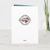 Eleganter katholischer Abschluss Jungfrau Mary Ros Karte (Rückseite)