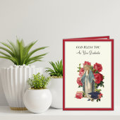 Eleganter katholischer Abschluss Jungfrau Mary Ros Karte