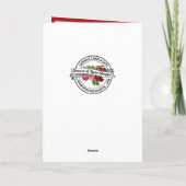 Eleganter katholischer Abschluss Rose des Heiligen Karte (Rückseite)