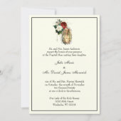 Eleganter katholischer Hochzeitsempfang Combo Einladung (Vorderseite)