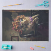 Eleganter Katzensalon Tagesdekoupage Seidenpapier (Basteln)