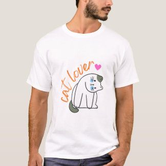 Eleganter Katzenspaziergang – Minimalistische Katz T-Shirt