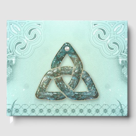 Eleganter keltischer Knoten Gästebuch (Vorderseite)