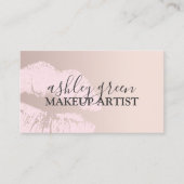 Eleganter Kick Rosa Rosa Goldlips Make-up Künstler Visitenkarte (Vorderseite)