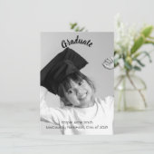 Eleganter Kindergarten Abschluss Ankündigung (Stehend Vorderseite)