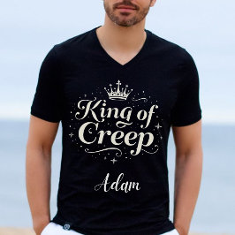 Eleganter "King of Creep" Name Halloween Kalligrap Sweatshirt