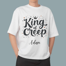Eleganter "King of Creep" Name Halloween Kalligrap Sweatshirt