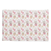 Eleganter Kissenbezug Aquarell-Ostern-Muster-| (Rückseite-Links)