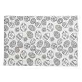 Eleganter Kissenbezug des Osterei-Blumenmuster-| (Rückseite-Links)