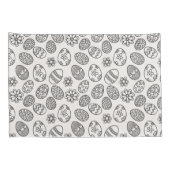 Eleganter Kissenbezug des Osterei-Blumenmuster-| (Rückseite-Rechts)