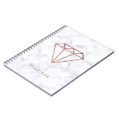 eleganter klarer notizblock (Linke Seite)