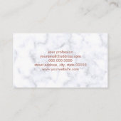 eleganter klarer visitenkarte (Rückseite)