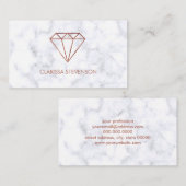 eleganter klarer visitenkarte (Vorne/Hinten)