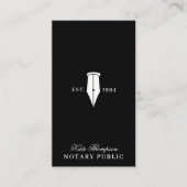 Eleganter, klassiger QR-Code für Notar-Unterschrif Visitenkarte (Vorderseite)